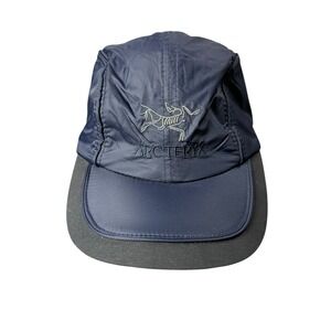 Vintage Arc'teryx Hat Cap Blue Adjustable Fleece Lined Ear Flaps Gorpcore NWT